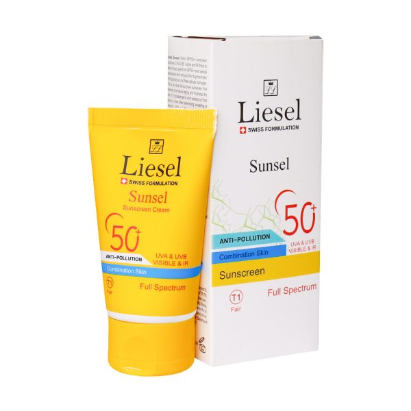 کرم ضدآفتاب سانسل SPF50 پوست مختلط T۱ Fair لایسل 40 میلی لیتر