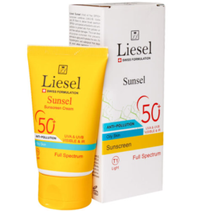 کرم ضدآفتاب سانسل SPF50 پوست چرب T۱ Light لایسل 40 میلی لیتر